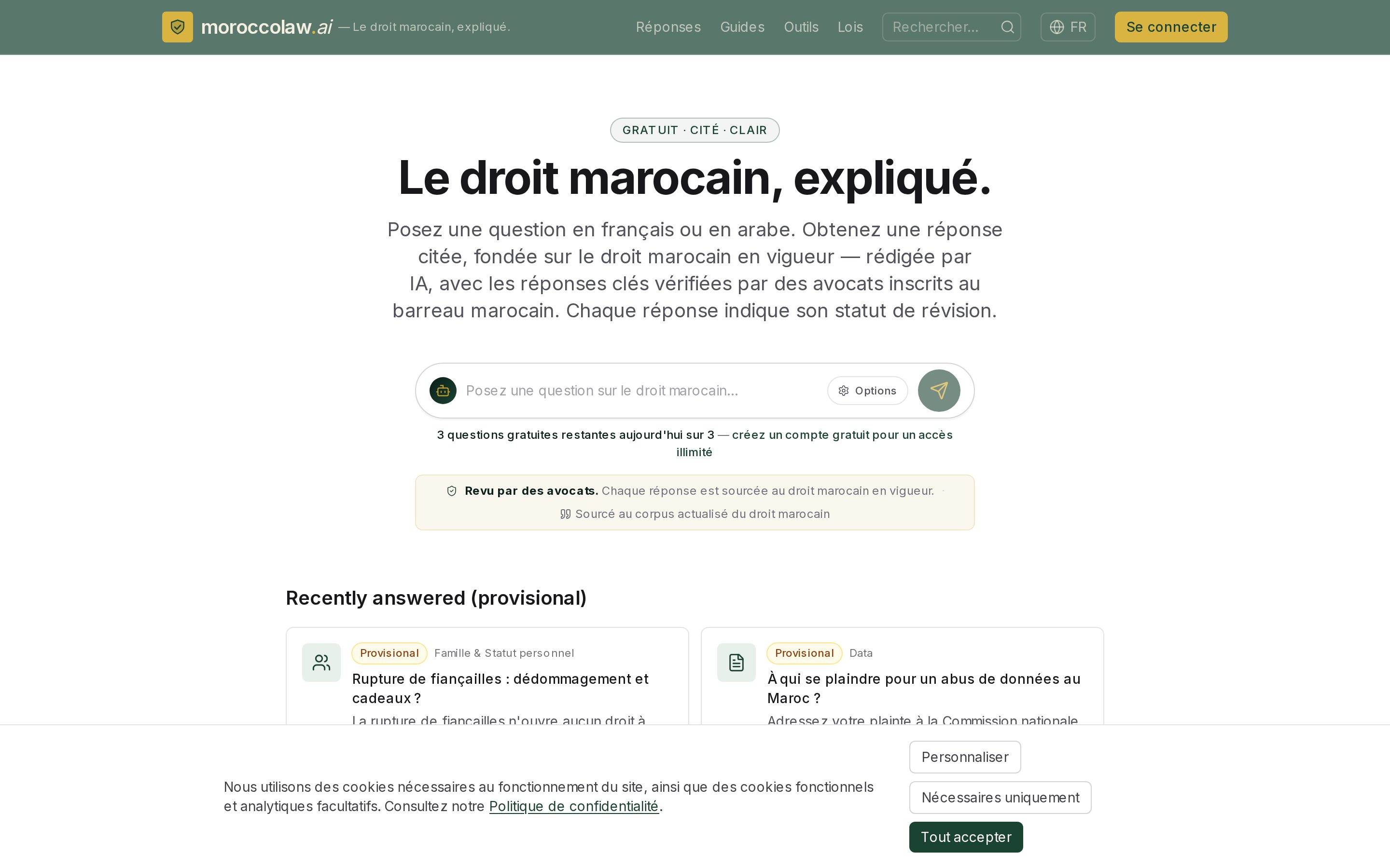 Morocco Law AI screenshot